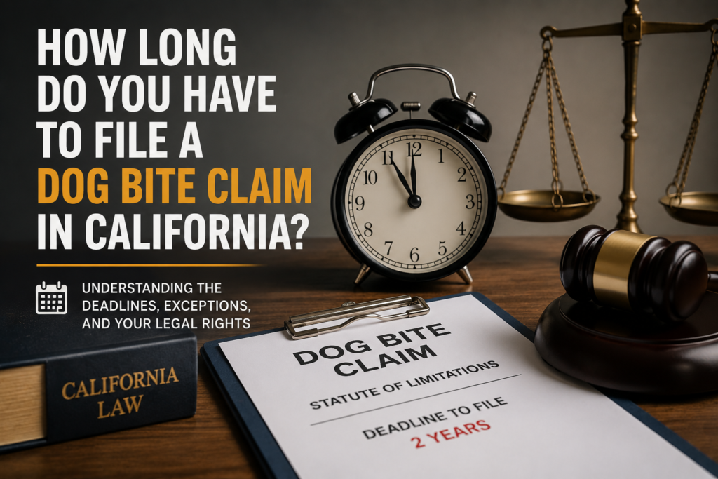 How Long Do You Have to File a Dog Bite Claim in California