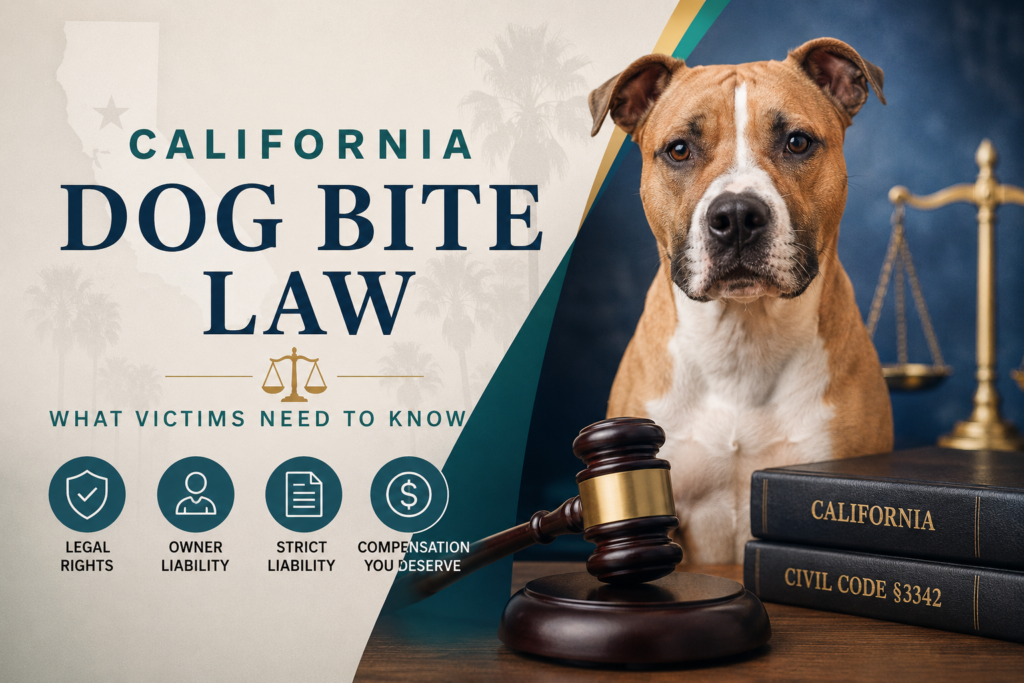california dog bite law